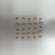 3D Sticker farbig weiss XF 413